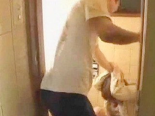 Japanese slut gets fucked by hobo against her will