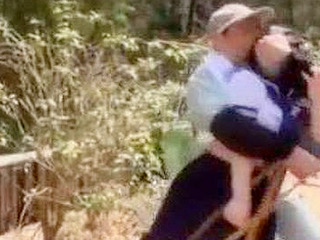 Japan girl's innocence taken on crutches by ravenous ravisher